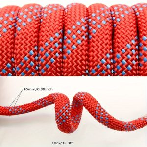 Fast Arrival 12mm Multi-Core Nylon Climbing Rope - 2645lbs Max Tension, CE Certified for Outdoor Rock Climbing & High-Altitude Work, Ideal for Christmas, Halloween & Easter Events